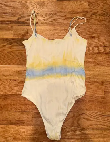 ZARA Satin Tie-Dye Bodysuit