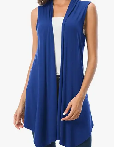 Urban Coco sleeveless, asymmetrical hem lightweight cardigan vest, size XXL, NWT