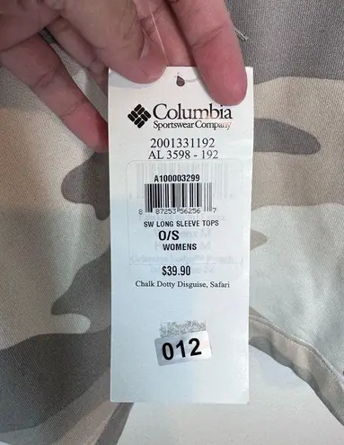 Columbia Zip Up Hoodie Camo/Teal Size Medium NWT