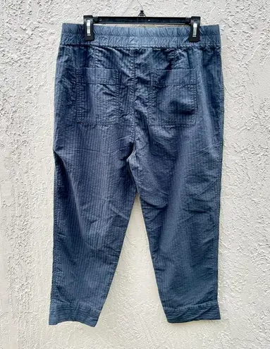 James Perse Elastic Waist Drawstring Tapered Leg Pants Blue Women's Sz 3 / Large