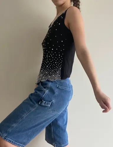 Roz & Ali Black Embellished Tank Top