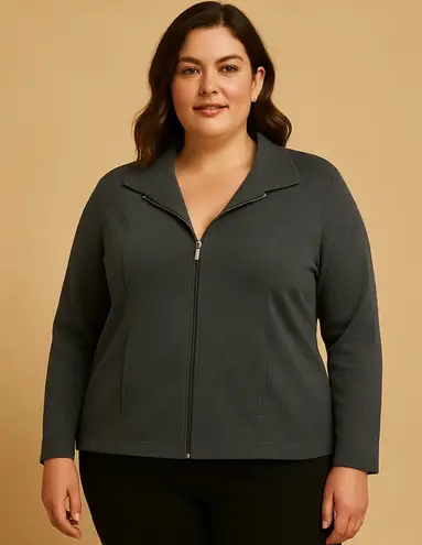Bechamel Charcoal Gray Apparel Zip