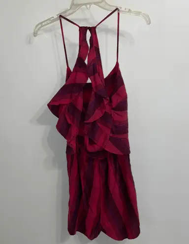 Anthropologie NWT $128  Amadi Striped Linen Romper XS