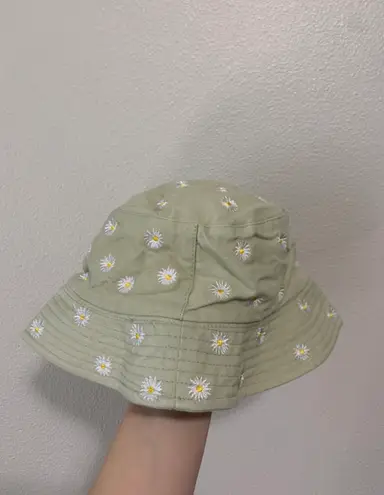 Daisy Junior’s Sage Green Floral  Bucket Hat OS