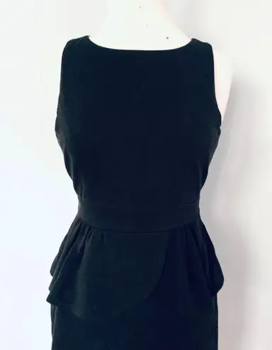 Tibi New York Black Sleeveless Peplum Dress