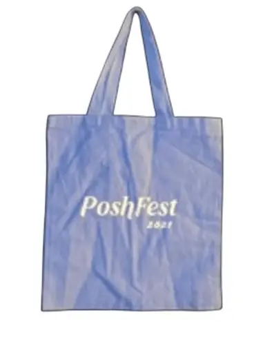 PoshFest 2021 Blue Canvas Tote Bag | Q