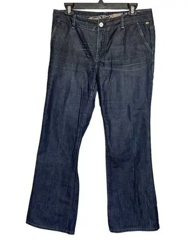 Elie Tahari Womens Jeans Sz 10 Dark Mid Rise Wash Pockets Rodeo Western Country