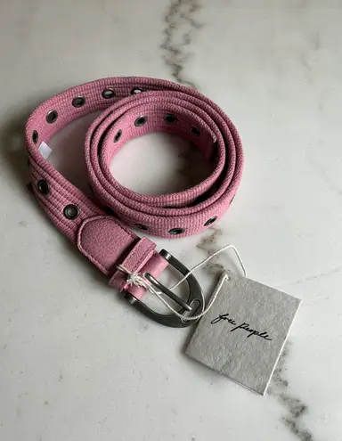 Free People Pink Hole Belt