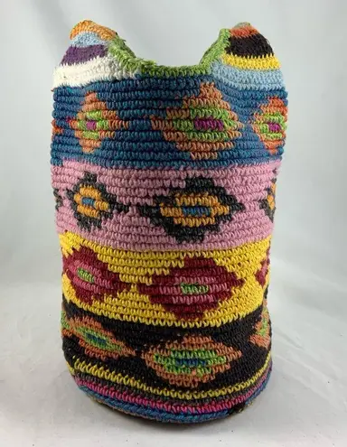 Hippie Tube Style Knitted hobo bag