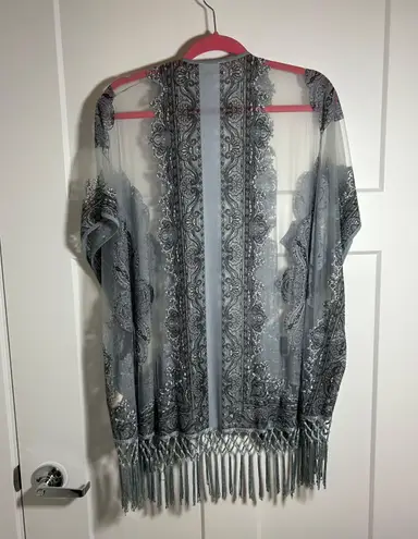 Hem & Thread Sheer kimono cardigan duster jacket