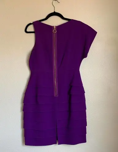 Tibi 5/$25 Purple Asymmetrical Sheath Dress