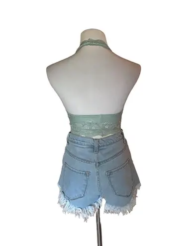 Wishlist Light green  halter lace bralette - Image 4