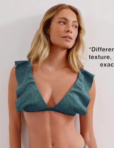 ViX Paula Hermanny Blue Bikini Top Size L