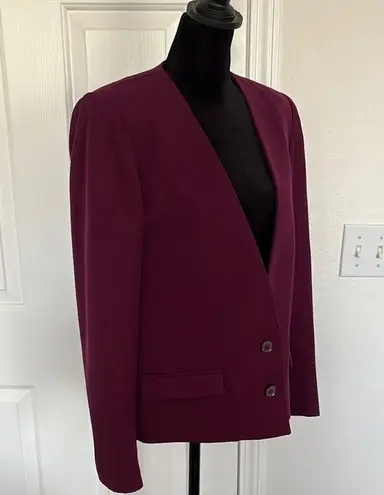 Mort Schrader 60s Dark Wine Colored Blazer Purple Size 10