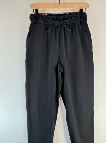 Lululemon Womens Pants Black Stretch High Rise Jogger Pull On Casual Size 6
