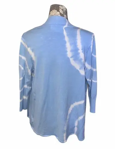 Laura Ashley Sky Blue Tie Dye Cardigan Medium Petite