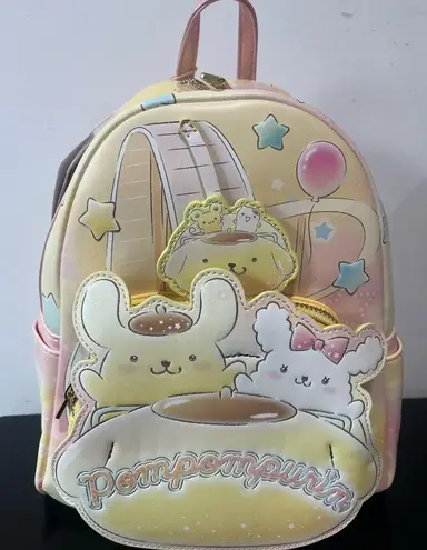 Lounge Fly Sanrio Pompompurin Roller Coaster Mini Backpack