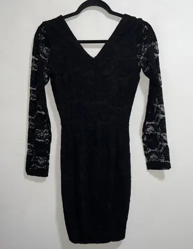 Dress the Population NWOT  Erica Black Lace Mini Dress