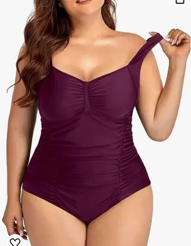 One Piece Daci Women  Swimsuits Tummy Control Vintage Ruched Bathing Suits Retro