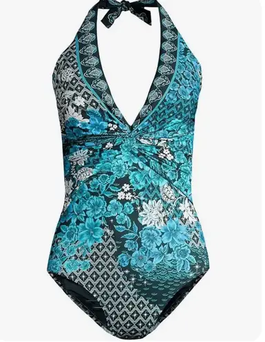 Johnny Was Sady Halter One-Piece Swimsuit Size: XS