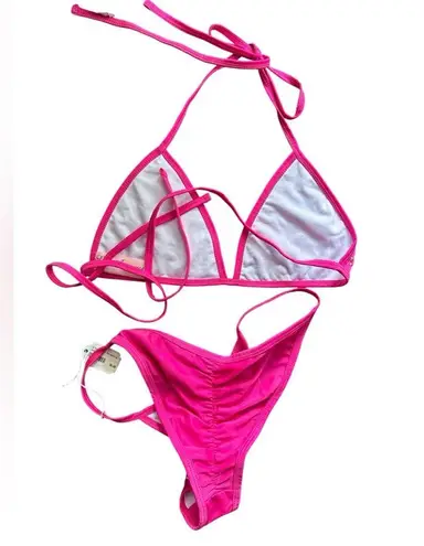 Leg Avenue Domino Diamond Pattern Rhinestone Bikini Set NWT