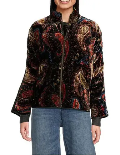 Johnny Was New Dolman Quilted Jacket $480, Sezanz Size XL Velvet Paisley Boho