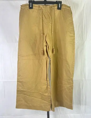 Ralph Lauren Lauren Ralph‎ Lauren Linen Blend Drawstring Pants Women's Size Medium