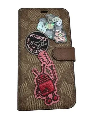 Coach   Keith Harding Collection Phone Case with Card Slots - Image 1