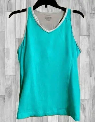 Gander mountain GANDER Mtn GSX Aqua Moisture Wicking V-Neck Workout Tank Size Large