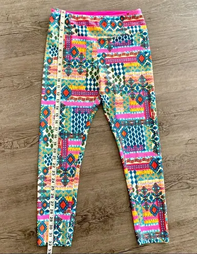 American Fitness Couture Abstract Leggings Size M