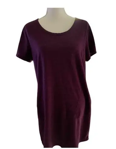32 Degrees Heat Women’s 32 Degrees Purple Relaxed Short Sleeve Dress With Pickets