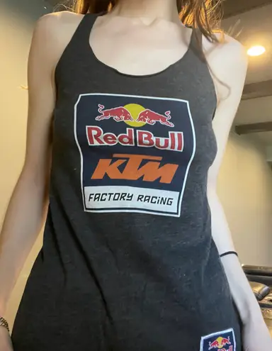 red bull tank top Gray