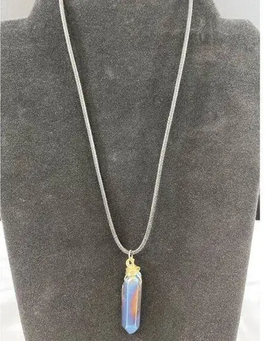 Vintage Women's Multicolor set of 2 Crystal Necklace SKU 6030 Blue