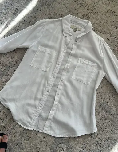 Thread and Supply White Button Down Shirt