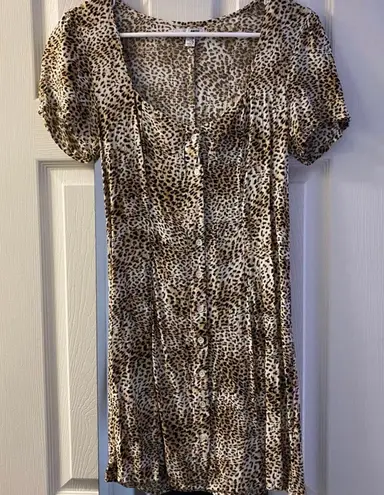 Amuse Society Cheetah Mini Dress