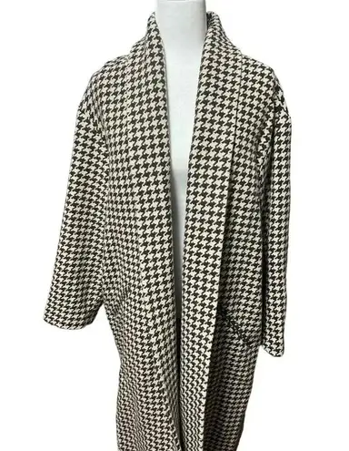 NILI LOTAN Houndstooth Kidman Coat Brown Size L