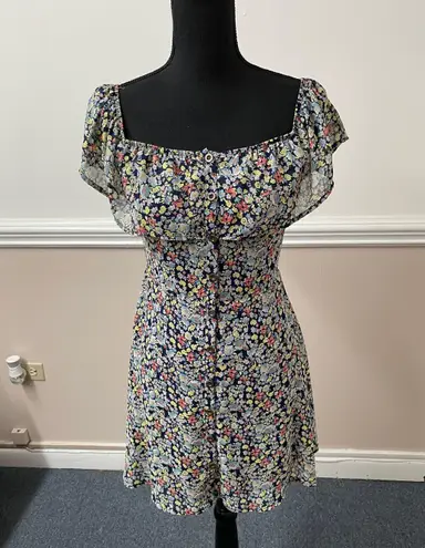 Speechless NWT  Floral Button Off the Shoulder Dress