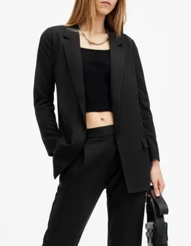 ALLSAINTS Aleida Jersey Blazer Black