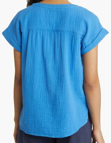 Tommy Bahama Blue Coral Isle Gauze Top Size Small