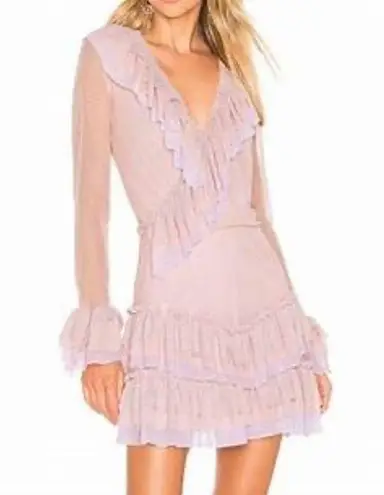 Hot As Hell Orange Long Sleeve Ruffle Mini Dress Size Small