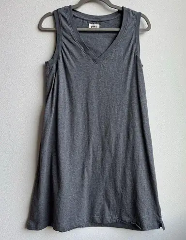 PACT 100% Organic Cotton Sustainable Tank Short Mini Gray Dress Size Medium