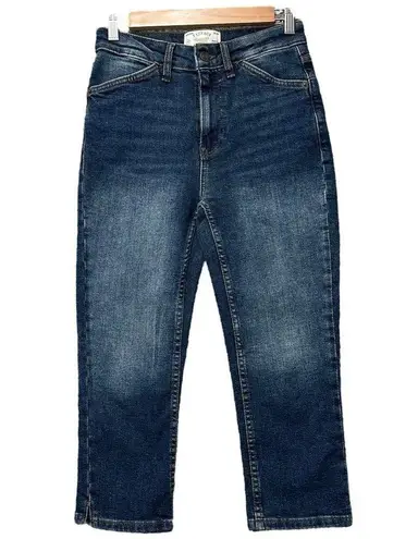 Fat Face Women's Sway Capri Jeans Size 6 Dark Wash Relaxed Fit Denim Blue