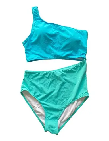 Yonique Women’s One Piece Asymmetric Bathing Suit One Shoulder Swimsuit Cutout M Blue Size M