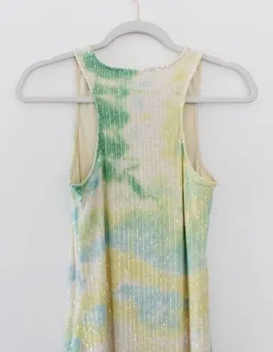 Lovers + Friends / Revolve Harriet Sequin Midi Dress in Tie Dye