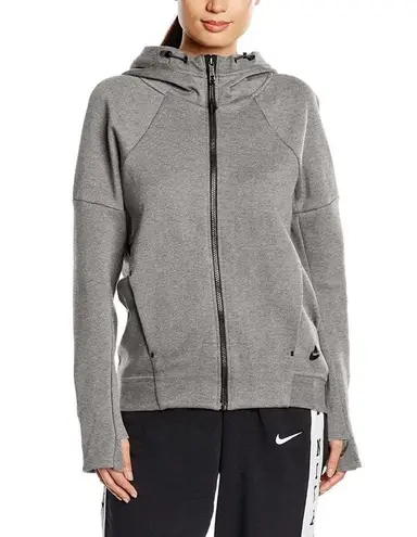 Nike Tech Fleece Full Zip Hoodie Jacket Women’s Sportswear Medium Gray