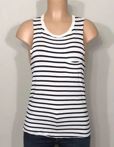 Project Social T  navy striped top. thumbnail 1