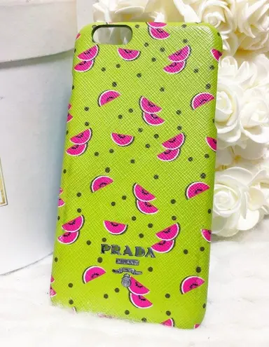 Prada Authentic  Lime Green & Pink Watermelon Phone Case