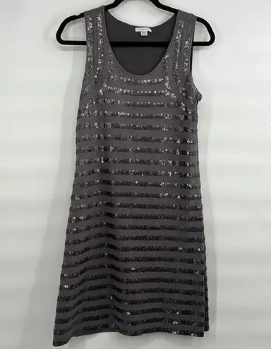 Garnet Hill  gray sequin dress size XS