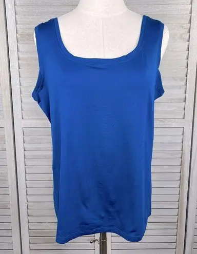 Alfani  (Woman) Stretchy Tank Top Blue-1X