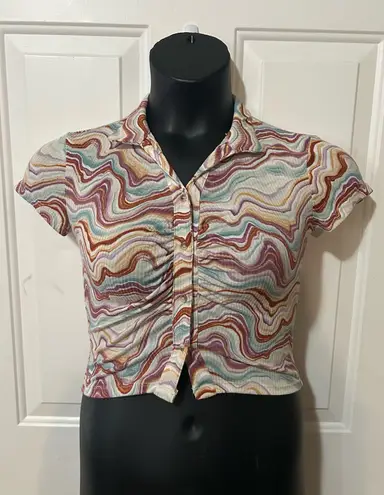 Marbled crop top Multiple